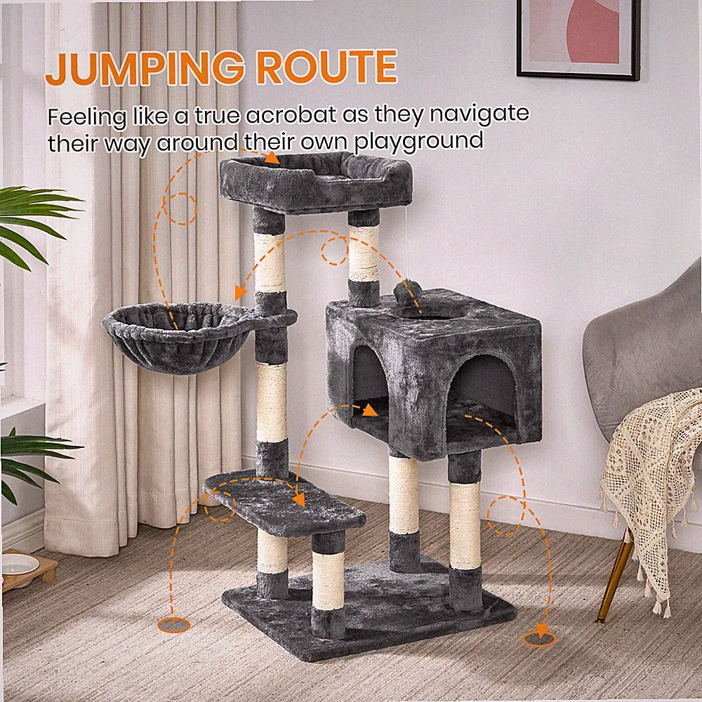 100cm Katzenkratzbaum Kratzbaum Katzenbaum Kletterbaum Spielbaum für Katzen