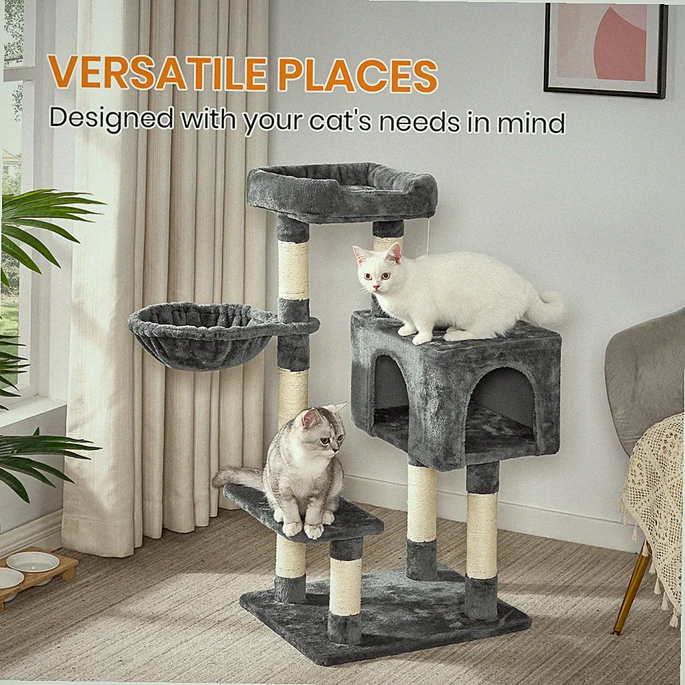 100CM Kratzbaum Katzenbaum Katzenkratzbaum XL Kletterbaum stabil für Katzen