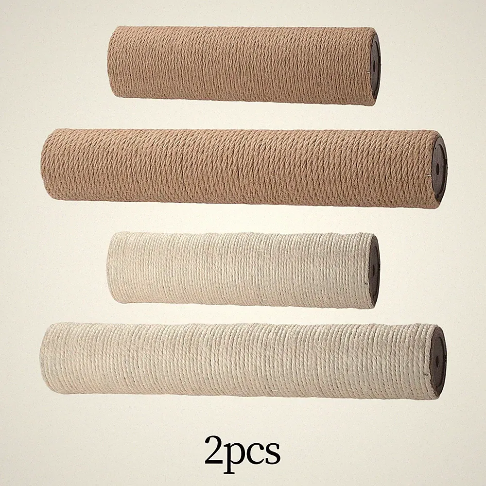 2 Stück Katzen Kratzbaum Ersatz Kratzpfosten Sisal Kratzbrett Holz DIY Turm