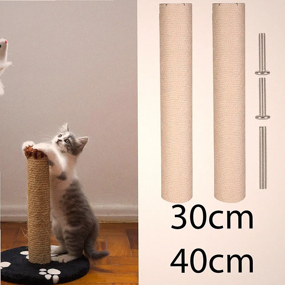 2 Stück Katzenkratzbaum Ersatz Kratzsäule Kratzbaum Ersatzteile Sisal