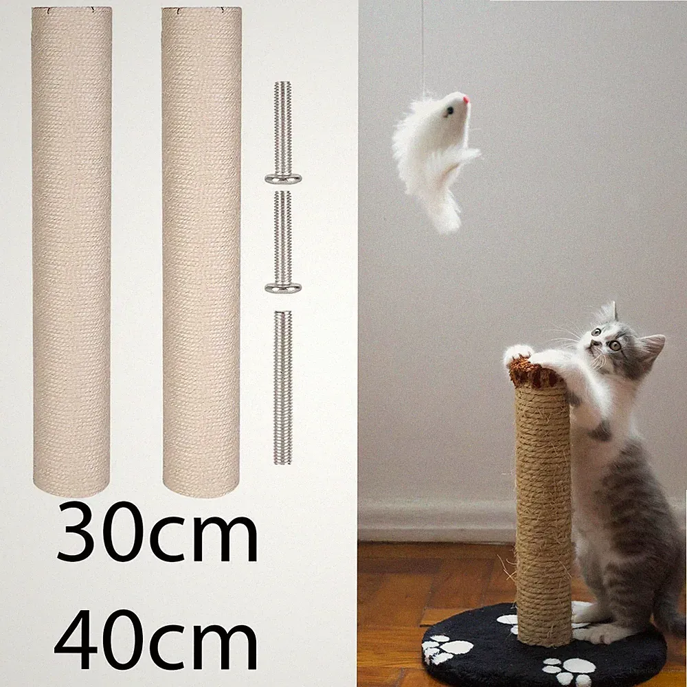 2 Stück Katzenkratzbaum Ersatz Kratzsäule Sisal Kratzbaum Zubehör