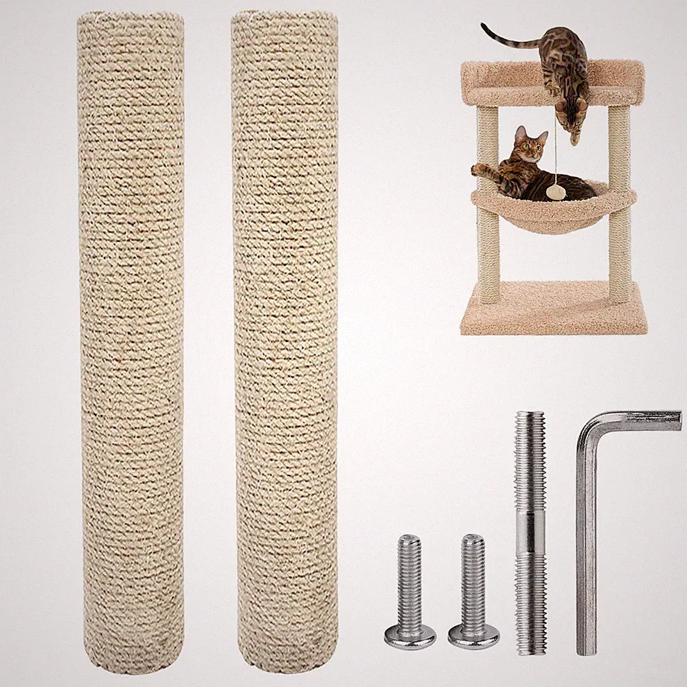 2 Stück Kratzbaum Wandmontage, 40 * 8CM Katzen Kletterwand, Kratzsäule Für Ka...