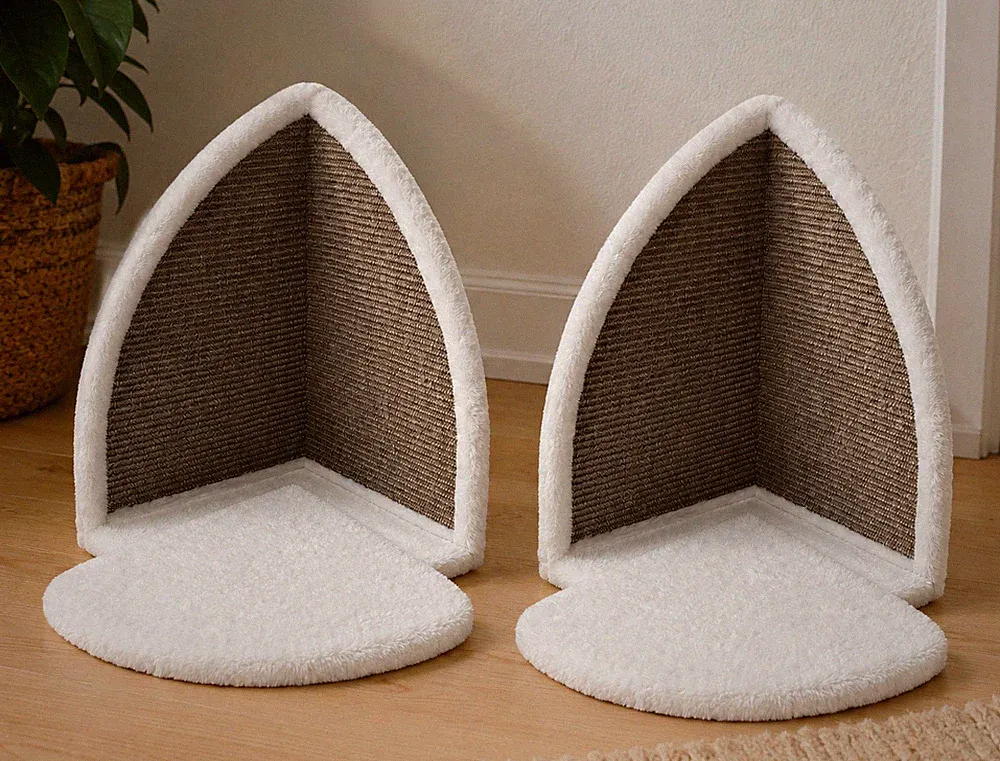 2 X Katzenkratzbrett Kratzecke Wand Kratzbrett Sisal für Katzen Brett