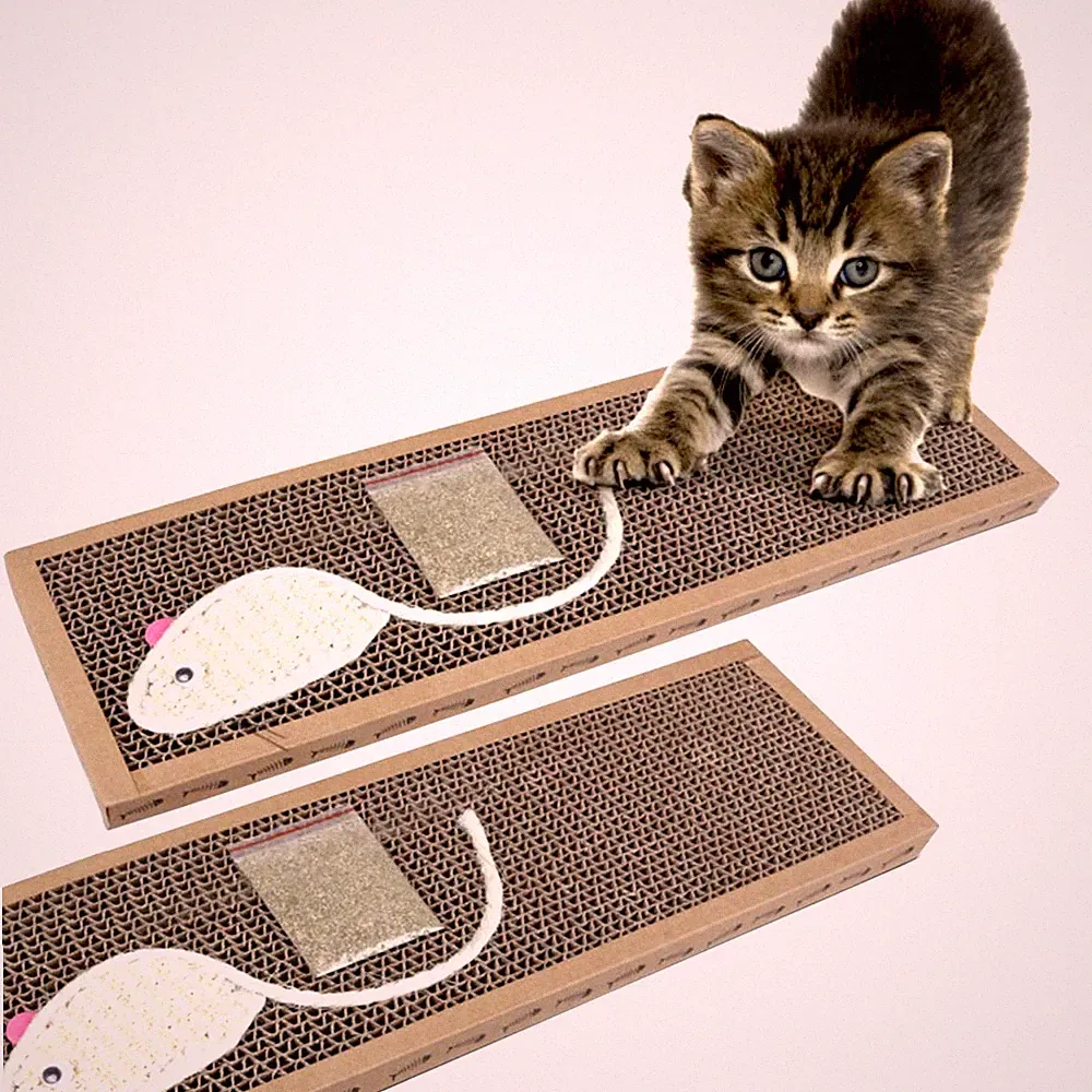 2x Katzenkratzpads Kratzbaum Kätzchen Kratzbrett Katzenkratzer Spielspielzeug