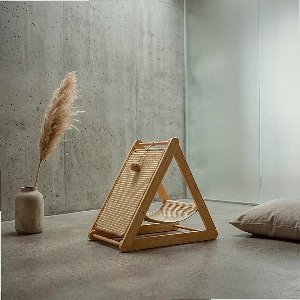3-in-1 Katzenkratzmöbel stabil Katzenhöhle mit Kratzfläche minimalistisch