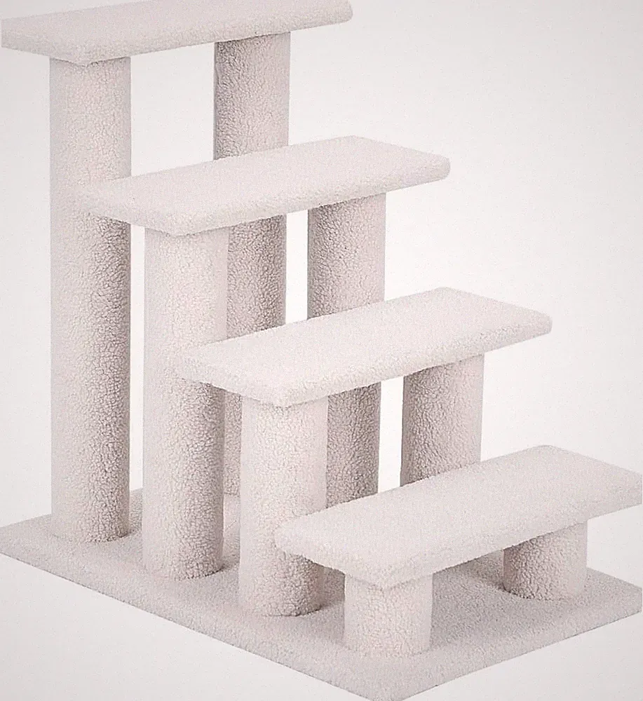 4-stufige Tiertreppe Katzentreppe Kratzbaum Kletterbaum Katzenbaum