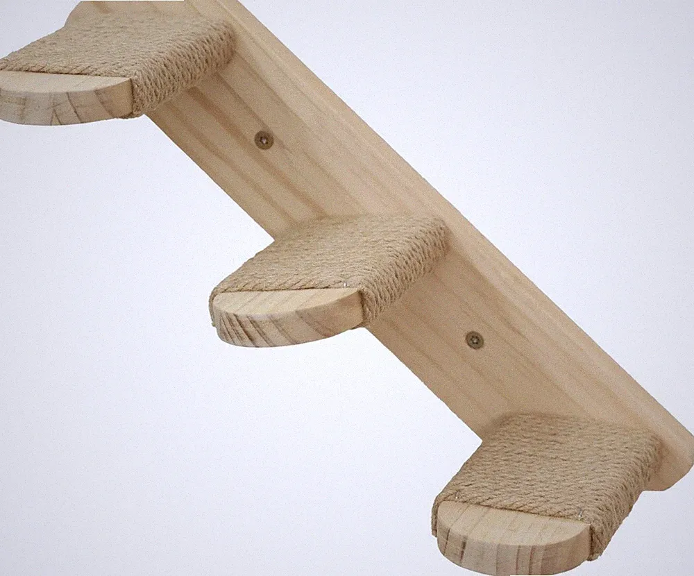 4018653388631 KERBL Holzleiter mit Jute – Katzenkratzer – 38 cm KERBL