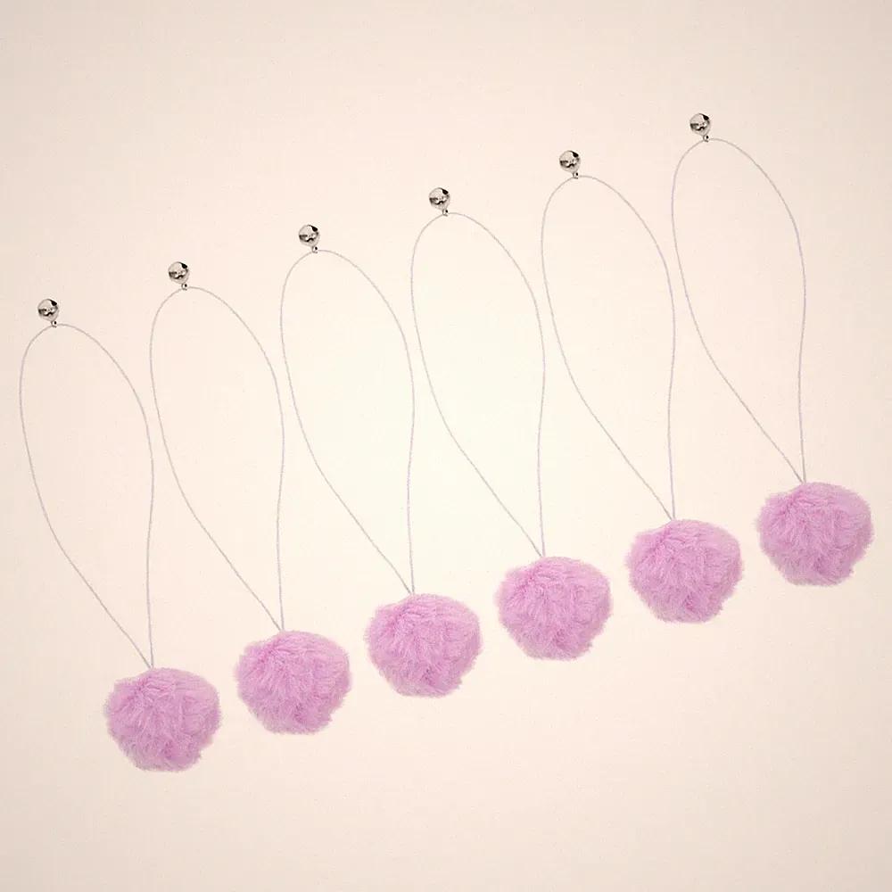 6 Pcs Anregendes Katzenspielzeug Spielt Ball Necken Kratzbaumzubehör Für