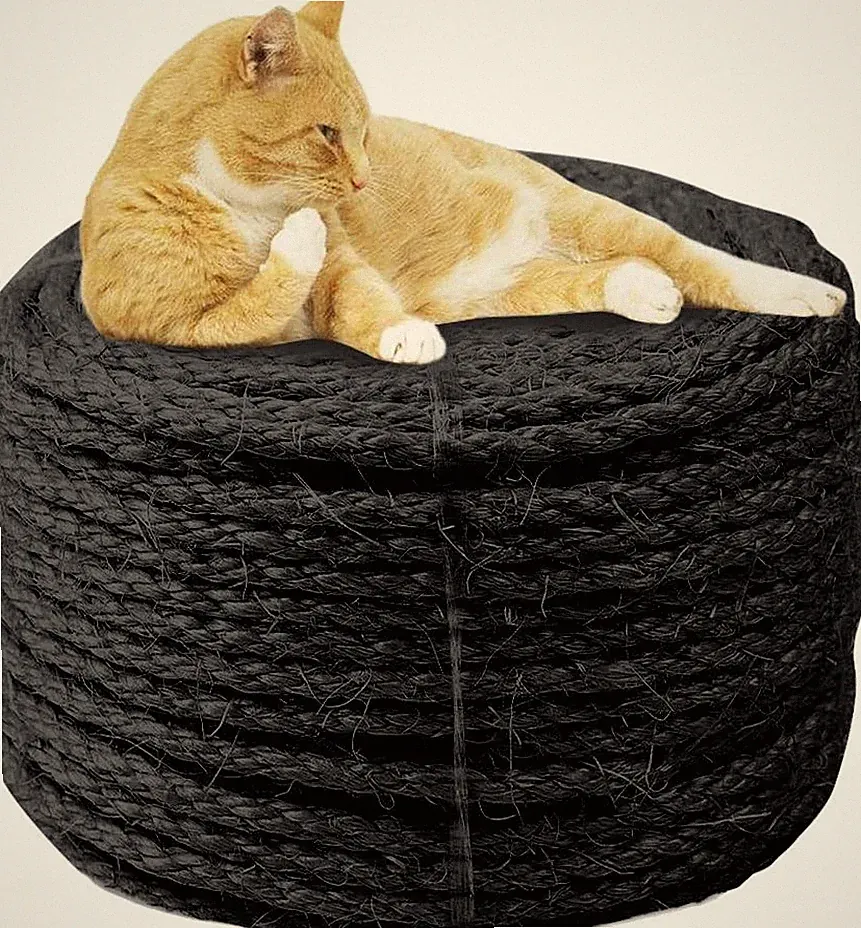6mm Sisal Seil zum Reparatur und Ersatz von Katze Kratzen Säule, Kratzbaum