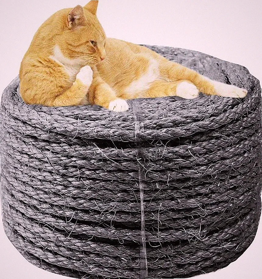 6mm Sisal Seil zum Reparatur und Ersatz von Katze Kratzen Säule, Kratzbaum