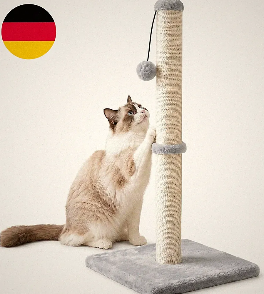 73 Cm Groß Ultimate Kratzbaum Für Katzen, Grau Kratzsäule Mit Sisalstamm & Spiel