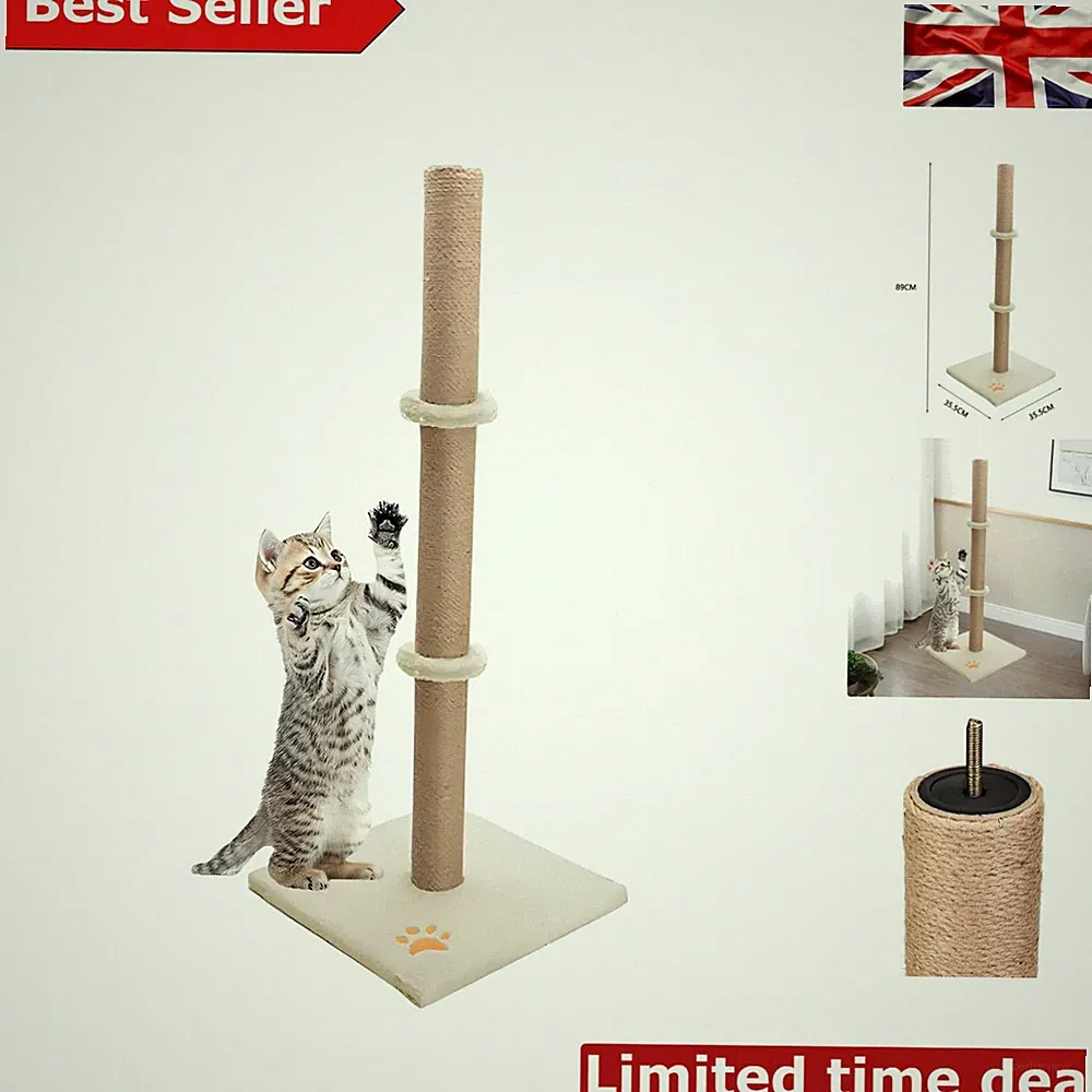 89 cm moderner Katzenkratzbaum - umweltfreundliches Design für gesundes Kratzen