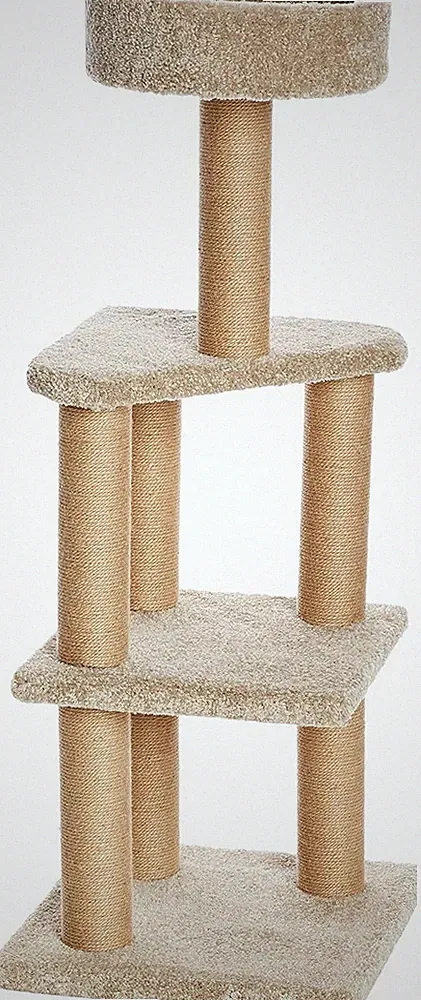 Amazon Basics Kratzbaum Mit Kratzstämmen Für Den Innenbereich, Groß, 45 X 45 X 1