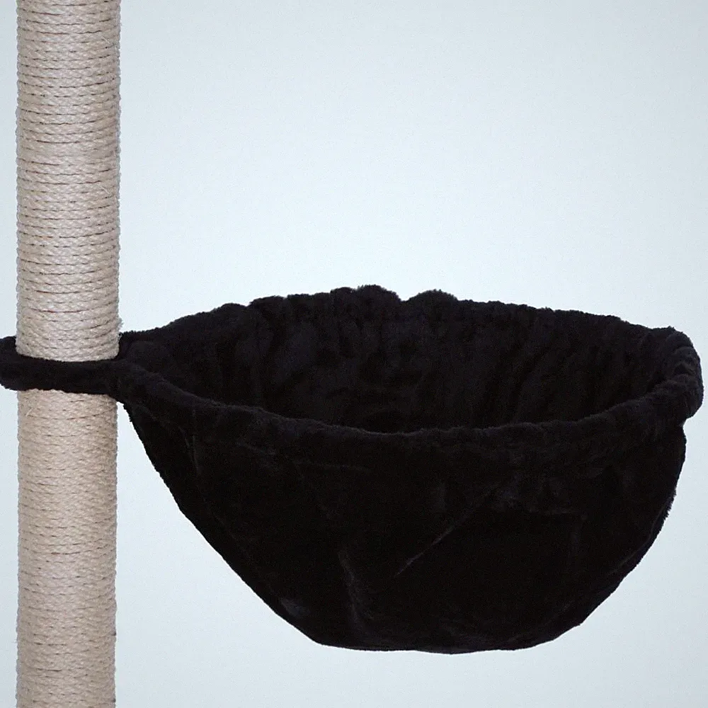 B-Ware: lionto 2er Set Liegemulden für Kratzbäume, 40cm Ø, 25cm Tiefe schwarz
