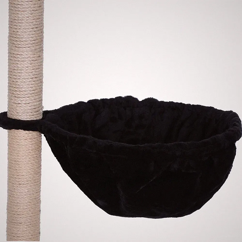 B-Ware: lionto 2er Set Liegemulden für Kratzbäume, 40cm Ø, 25cm Tiefe schwarz