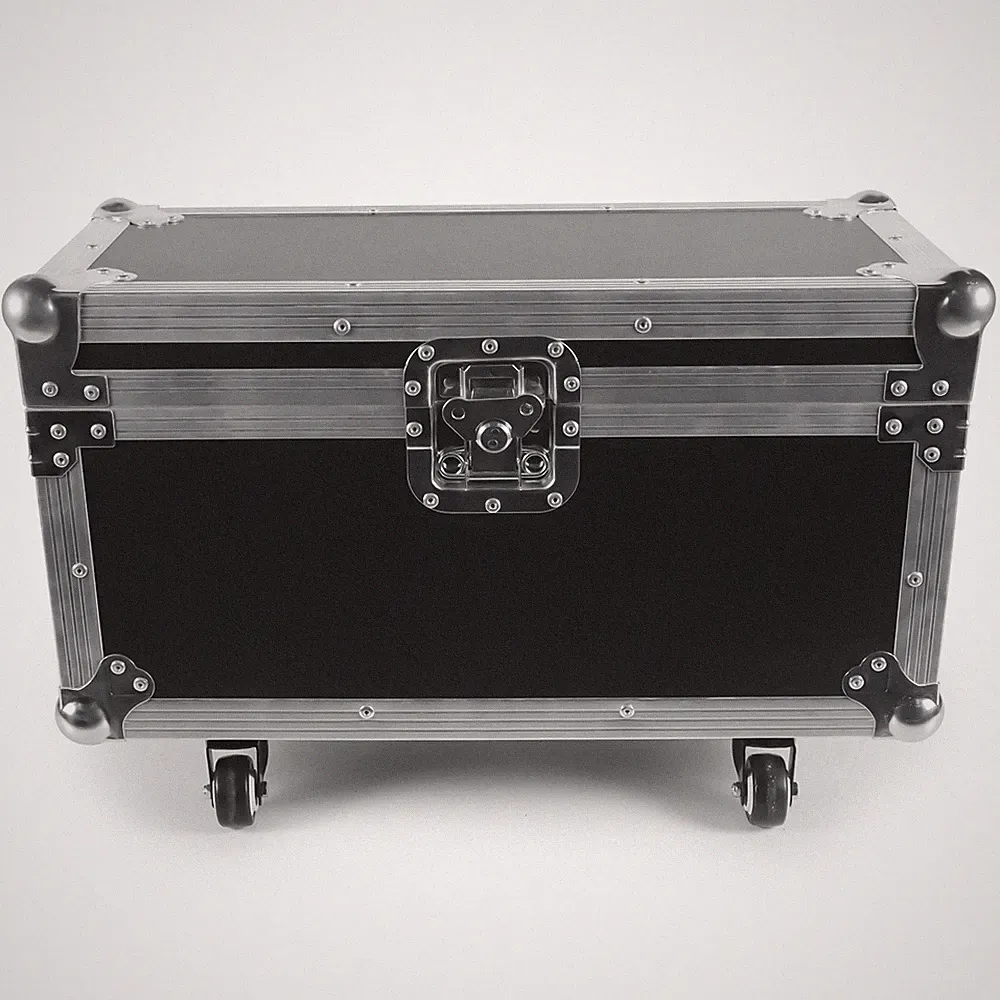 Black Flight Case Airline Case PE Leather For 2/4Pcs Cold Flame Electronic