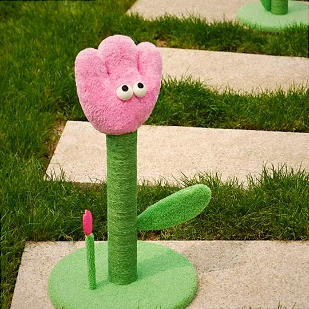 Blossom Kitten Pfosten Seil umwickelt Blume Kätzchen Kratzer strukturiert