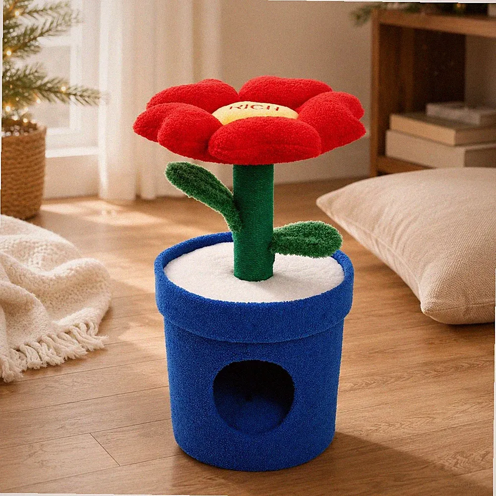 kratzbaum katze blume