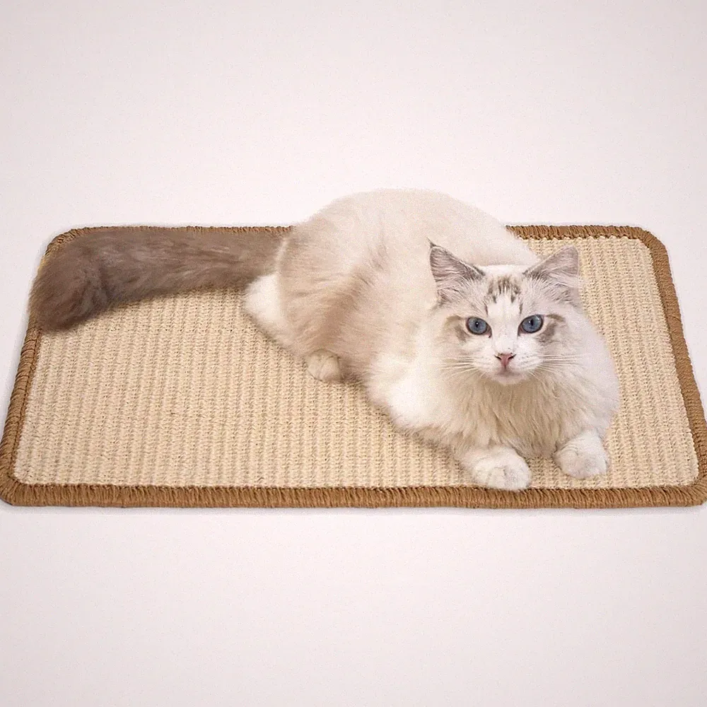 Cat Kratzmatte Sisal Bodenmatte Wandkratzbaum Kratzbrett 50x30cm