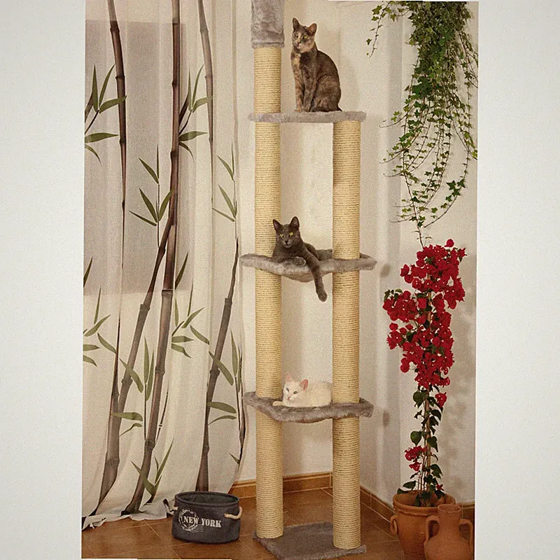 deckenhoher Kratzbaum Modell Francis von Clevercat in vielen Farbe lieferbar