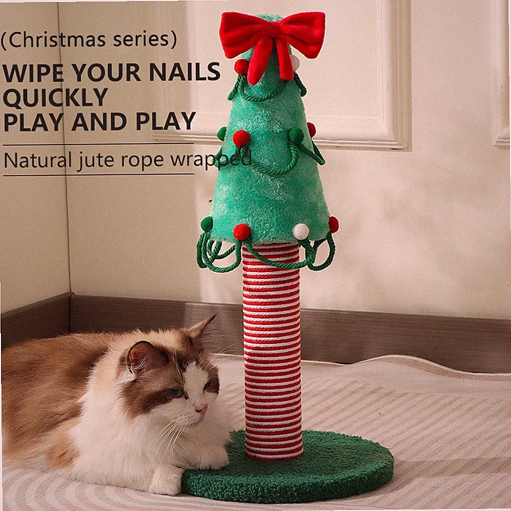 Dekorativer Kratzbaum, Weihnachtsbaum, Kätzchenspielzeug, Katzenübung, Lounge