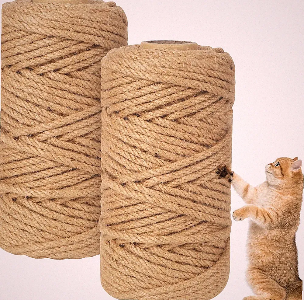 Diy-Katzenkratzbaum Seil 6mm Sisal 50m langlebig & umweltfreundlich