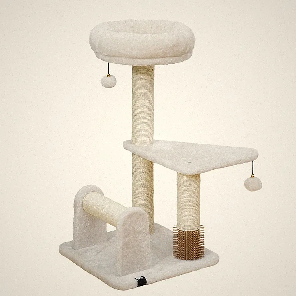 EBI Kratzbaum Kletterbaum Klettermöbel Florida - Creme 69cm