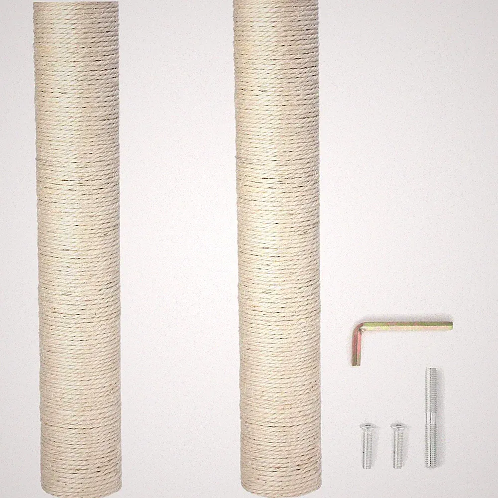 Ersatz-Kratzbaum für Katzen, Sisal, 40 cm, 2 Stück M8 Ersatz-Kratzbaumteile f...