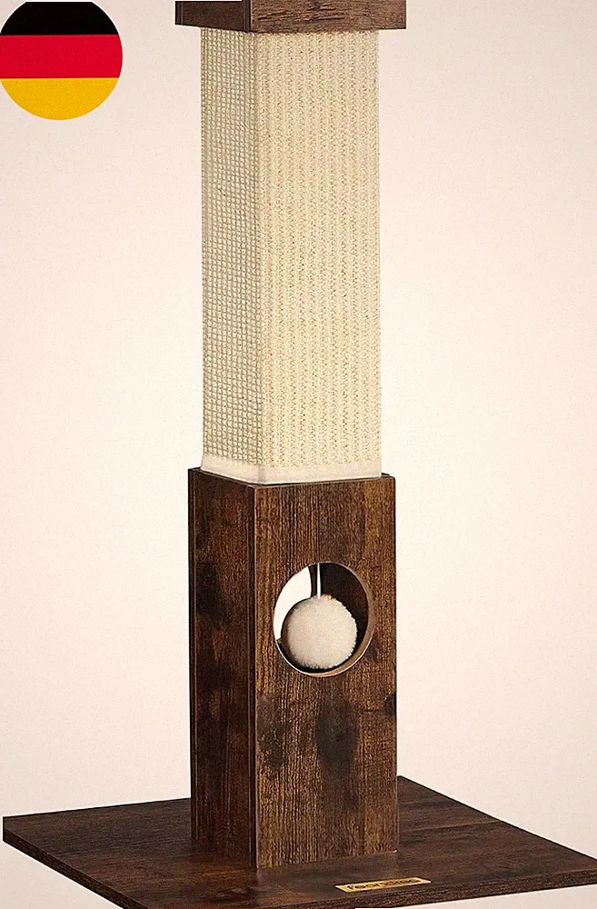 Feandrea Kratzbaum Aus Natürlichem Sisalseil, 73 Cm Hoch, 10Cm Dicker Stamm | Kr