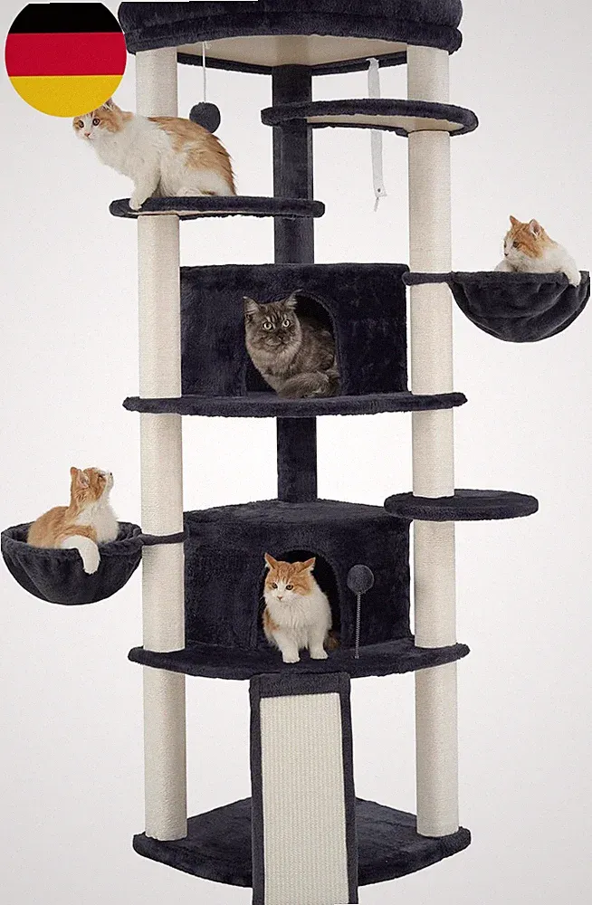 Gitelsnour Eck-Kratzbaum, Katzenbaum Für Innenbereich, Mehrstöckiges Katzenkratz