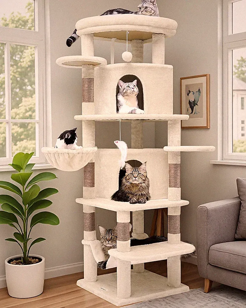 Globlazer Kratzbaum 167 cm Eckkratzbaum 2 Sektor Katzenhaus Pl