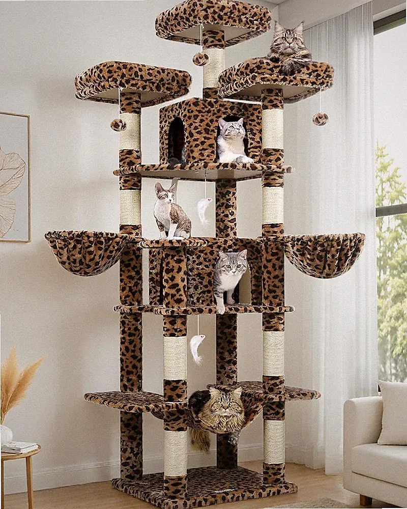 globlazer kratzbaum leoparden groß xxl hoch 204