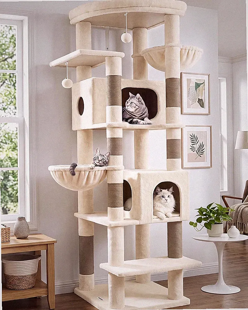 Globlazer S74 Stabil Kratzbaum Ecke XXL 188 Cm Für 2/3/4 Große Katzen Innen