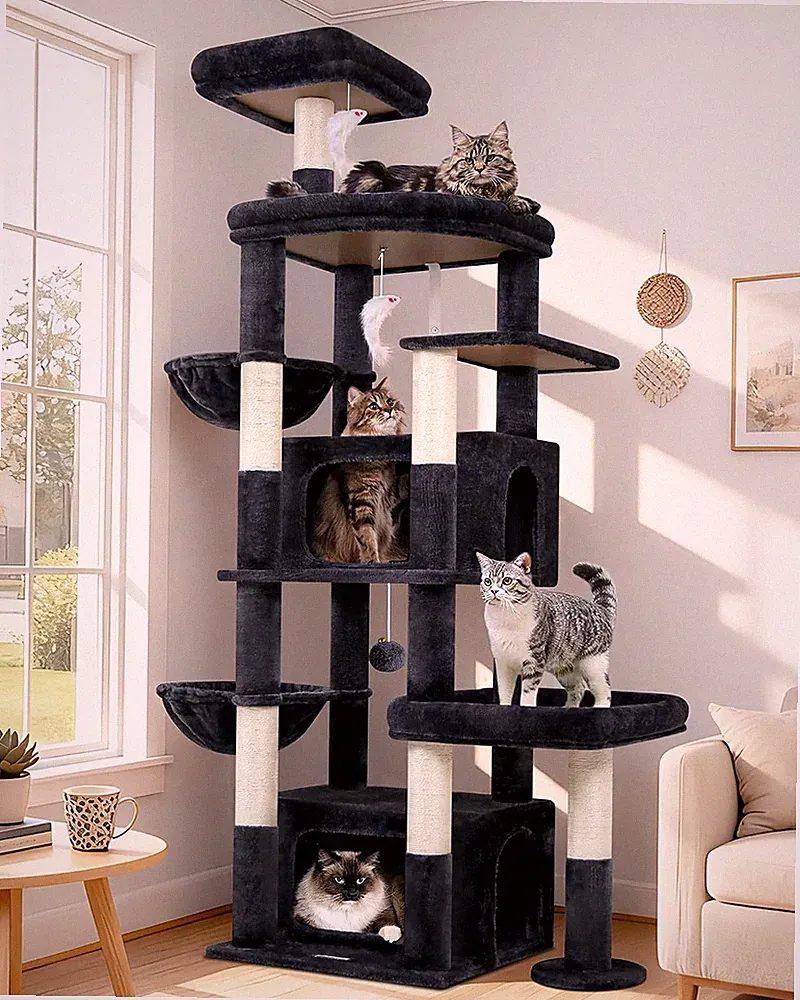 Globlazer S75 Kratzbaum Sehr Stabil 192 Cm Leichter Aufbau Für Große Katzen