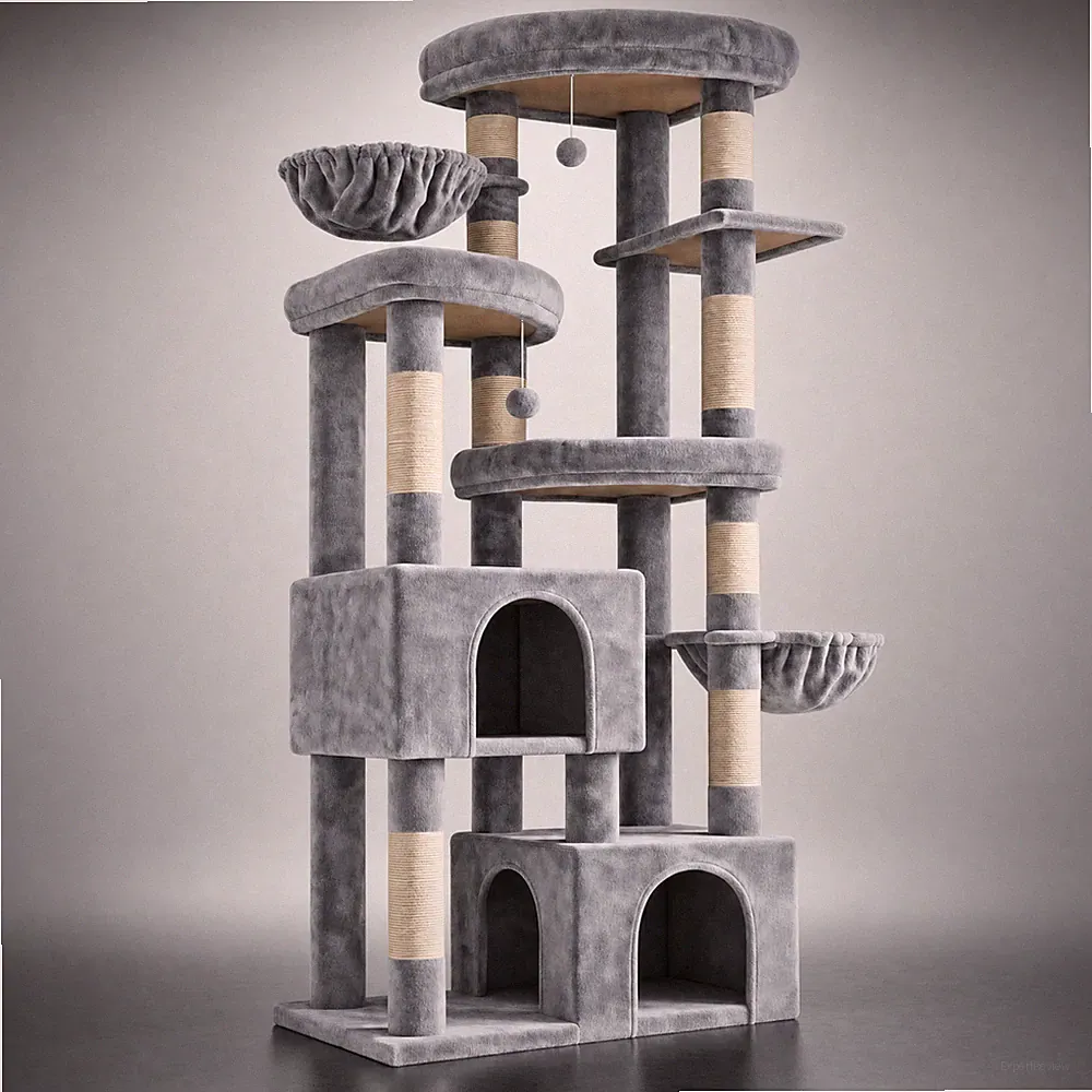 Hey-brother MPJ084W Kratzbaum 171 cm Mehrkatzen Sisal Plüsch NEU OVP