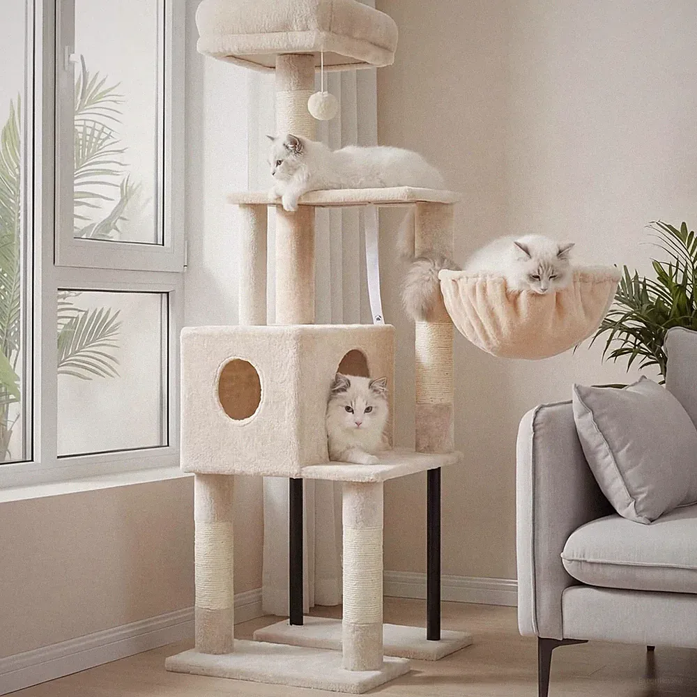 Heybly Kratzbaum 125 cm für Katzen
