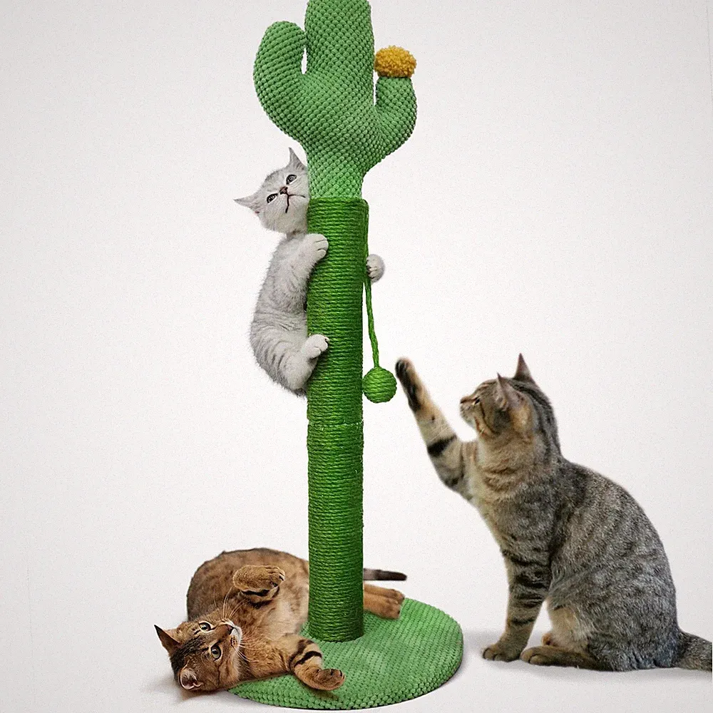 Hoher Katzenkratzbaum für Indoor Katzen 83 cm Kaktus Katzenkratzbaum 83 cm hoch