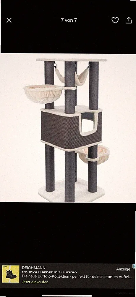 Humberto Kratzbaum XXL 174cm, creme/grau Trixie