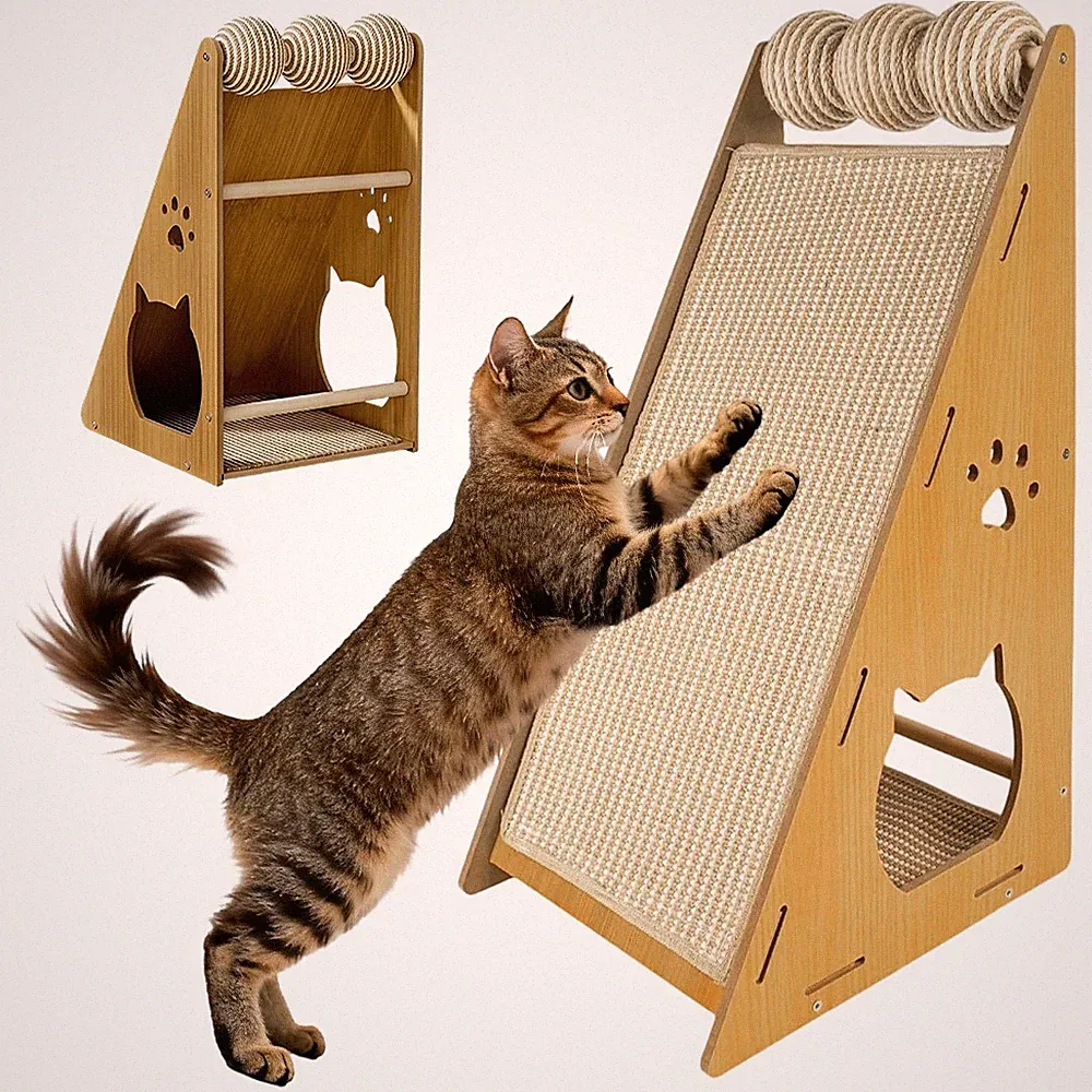 Indoor Kratzbaum für Katzen mit vertikalem Design zum Strecken und Kratzen