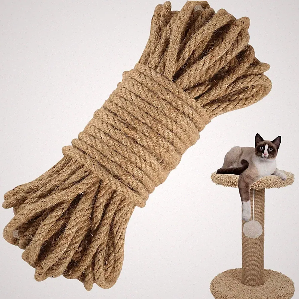 Jute Seil 10mm Dick 25M Gartenseil Bastel Tau Handlauf Katze Kratzbaum
