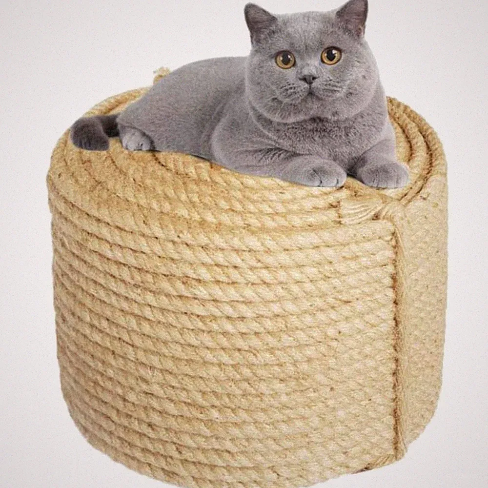 Jute Seil 6mm 20m Kratzbaum Katzenspielzeug Kratzmulde Tierbedarf