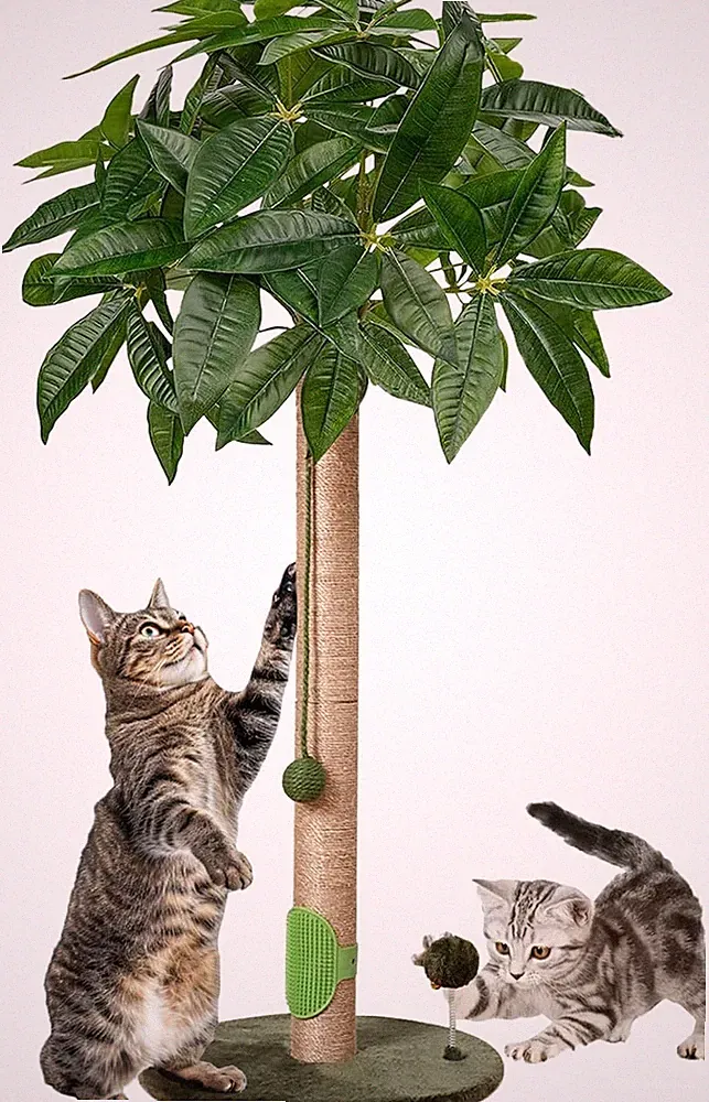 Katzen Kratzbaum 84 cm - Hochwertiger Sisal Kratzbaum für Katzen und Kätzchen