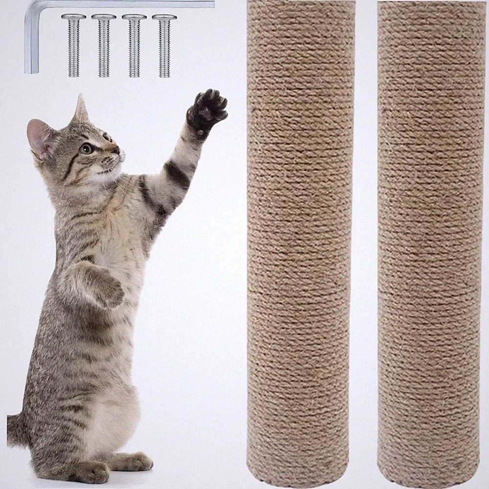 Katzen Kratzbaum Ersatz Sisal Kratzsäule 40cm Kratzstamm DIY Natürlicher