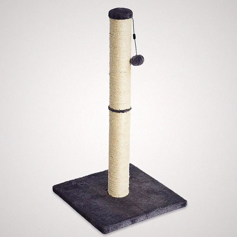 Katzen-Kratzbaum Grau Mittelgroß 40x40x80 cm Amazon Basics Kratzmöbel