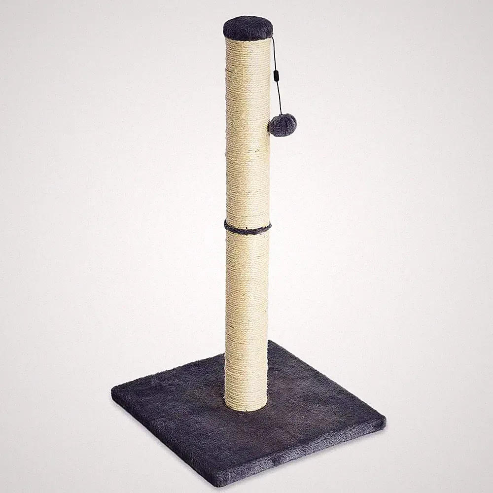 Katzen-Kratzbaum Grau Mittelgroß 40x40x80 cm Amazon Basics Kratzmöbel