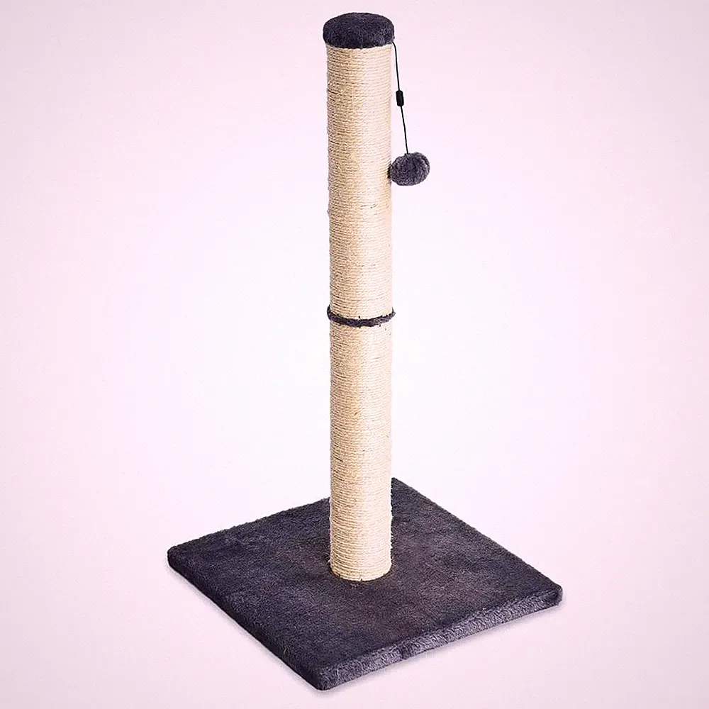 Katzen-Kratzbaum Grau Mittelgroß 40x40x80 cm Amazon Basics Kratzmöbel