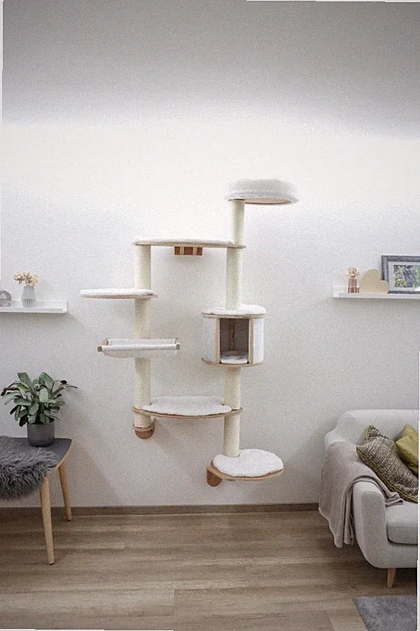 Katzen Kratzbaum Kerbl DOLOMIT XL Kletterbaum Wandkratzbaum Wandmontage