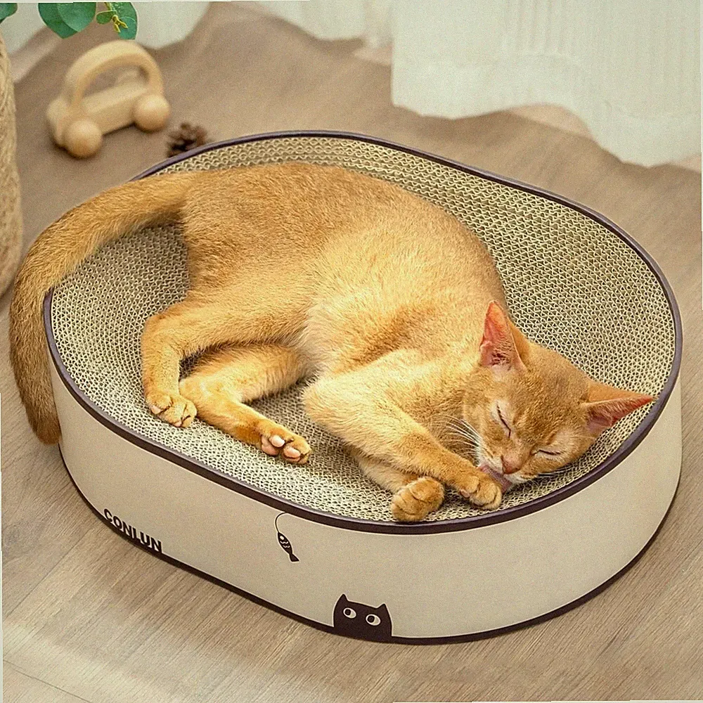 Katzen Kratzbaum Pappe Lounge Kratzmöbel Kratzbrett Katzenmöbel