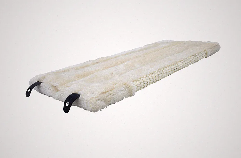Katzen Kratzecke 2-seitig Sisal+Plüsch - 50x23 cm - Wand Kratz Brett Matte Baum