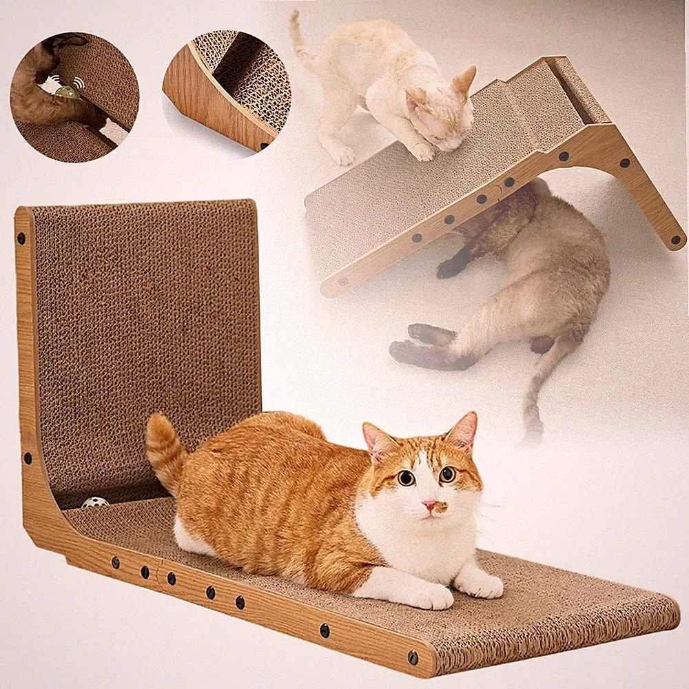 Katzen Wand Kratzbrett Eckkratzbrett Kratzmatte Kratzecke Kratzbaum Sisalbrett